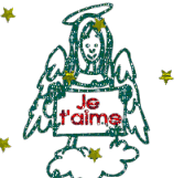 Gif animé je t'aime ange